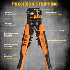Ferrule Crimping & Stripping Tool Kit, 1188-Piece Set, AWG 23-7 (0.25-10 mm&sup2;)