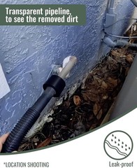 DIY AC Drain Cleaner Tool &ndash; Clear Visibility for Efficient Clog Removal &ndash; Black