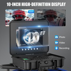 Sewer Pipe Inspection Camera w/ 512hz Locator Meter Counter Self Leveling 100m