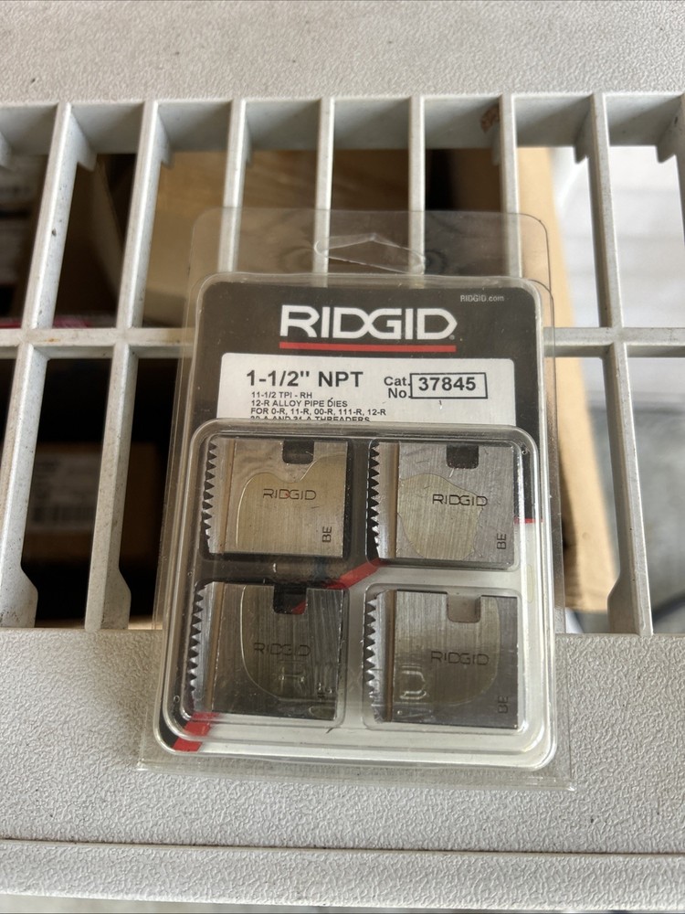 Ridgid 37845 1-1/2&Prime; 11-1/2 NPT 12R Alloy Pipe Dies 0R 00R 11R 111R 30A 31A NEW