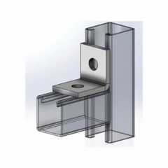 EMPIRE INDUSTRIES 9022CAZ 2-Hole Corner Angle Zinc 1-7/8 x 2