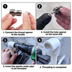 Integrated Internal & External Pipe Threading Tool PVC Pipe Thread Cutting Tool