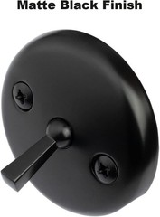 Matte Black Trip Lever Tub Trim Kit Set with 3 x 0.5 x 3 inches, Matt