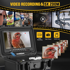 150Ft Sewer Inspection Camera with 9&Prime; HD Monitor, DVR & 512Hz Sonde