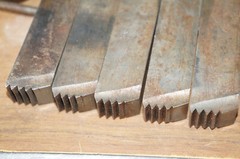 Set of 5: NYE 3-inch (3&Prime;) LEFT-HAND &ldquo;L&rdquo; Pipe Threading Die Cutting Inserts