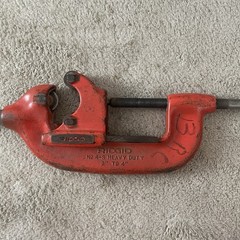 RIDGID NO 4-S Iron Pipe Cutter 2&Prime; to 4&Prime; Cap. Heavy Duty USA w Screw-In Handle