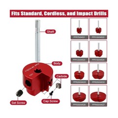 8-Piece PVC Pipe Reamer Kit with 1/2 Shank