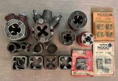 Lot of Pipe Threading Tools Heads Dies &ndash; Ridgid Craftsman Evans Mfg &ndash; Plumbing