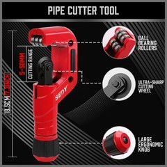Tube Cutter Set 3/16&rdquo;-2&rdquo; Heavy Duty + Mini Cutter 1/8&rdquo;-7/8&rdquo; Deburring