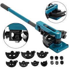 Tube Bender Manual Bench Bending Machine 3/8&Prime; &ndash; 1&Prime; Pipe Bender Set 7 Dies