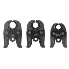 3 &ndash; Piece Pressing Jaws Set, 1/ 2&Prime;, 3/ 4&Prime;, 1&Prime; for Carbon Steel Pipes, with Case