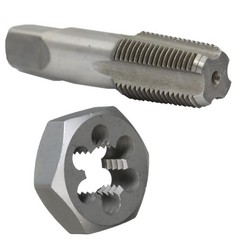 1/2&Prime; NPT Pipe Tap and Die Kit &ndash; Carbon Steel, Hex Shape, Durable Tool Set