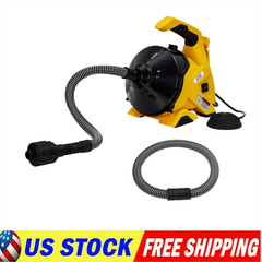 ✨Drain Cleaner Machine 30Ft x 3/10In Auto-feed Electric Drain Auger Sewer Snake