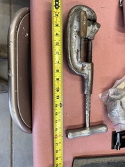 Vintage RIDGID No. 2-A Pipe Cutter &ndash; Original Grey Finish &ndash; Made in USA 1/8&Prime;-2&Prime;