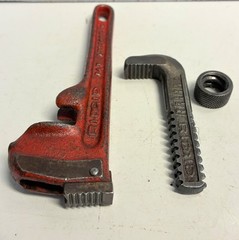 Vintage RIDGID 6&Prime; Pipe Wrench 3/4&Prime; Capacity Ridge Tool Elyria Ohio USA