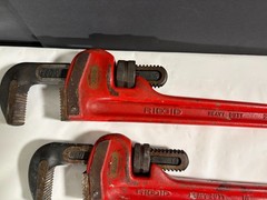 Ridgid 24&Prime; 18&Prime; 14&Prime; 12&Prime; ＆ 10&Prime; Offset H.D. Pipe Wrenches Ridge Tool Elyria OH USA