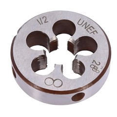 1/2&Prime; &ndash; 28 UNEF Right Hand Tap and Die Set with Round Die 22LR 223 5.56 9mm