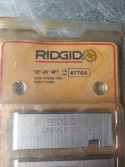 Ridgid 47765 High-Speed 1/2&Prime;-3/4&Prime; NPT Pipe Die for Universal Die Heads BRAND NEW
