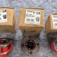 Ridgid 12-R Pipe Threader Die Head Set 12R Threading Dies 1 1/4&rdquo; &ndash; 1/4&rdquo;