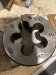 New Old Stock Ridgid 00-RB 3/4in-10 Round Split Bolt Die 38370