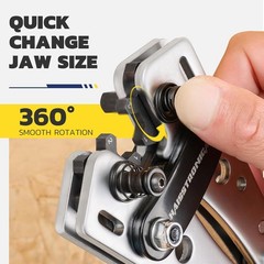 Heavy Duty Crimping Tool Kit for Battery Cables &ndash; Ratchet Hex with Extended Hand