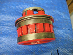 USED RIDGID 12-R NPT 1/2&Prime; Die Head Good Dies