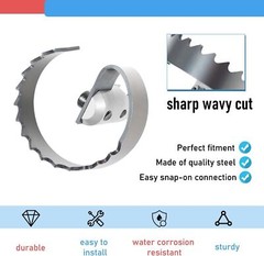 63025 T-209 2&Prime; Spiral Cutter for Ridgid K-400 K-3800 Drum Machine C-4 C-6 C-7