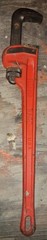 RIDGID 24 in Cast Iron End Pipe Wrench Heavy Duty Adjustable 3 in Capacity