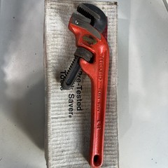 New Old Stock RIDGID Offset Pipe Wrench, E-12, Heavy Duty USA Made