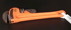 Ridgid 8&Prime; Heavy Duty Straight Cast Iron Pipe Wrench Steel Jaws. USA. New.