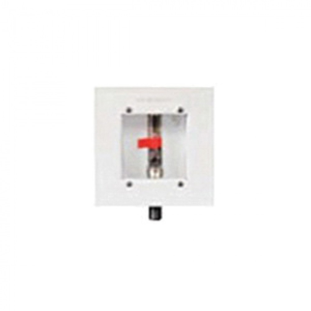 IPS Corporation 88436 Metal Dishwasher Outlet Box 1/2&Prime; Compression White