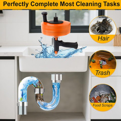 Drain Auger 50FT, Drain Snake with Drill Adapter, Plumbing Snake Clog Remover Us