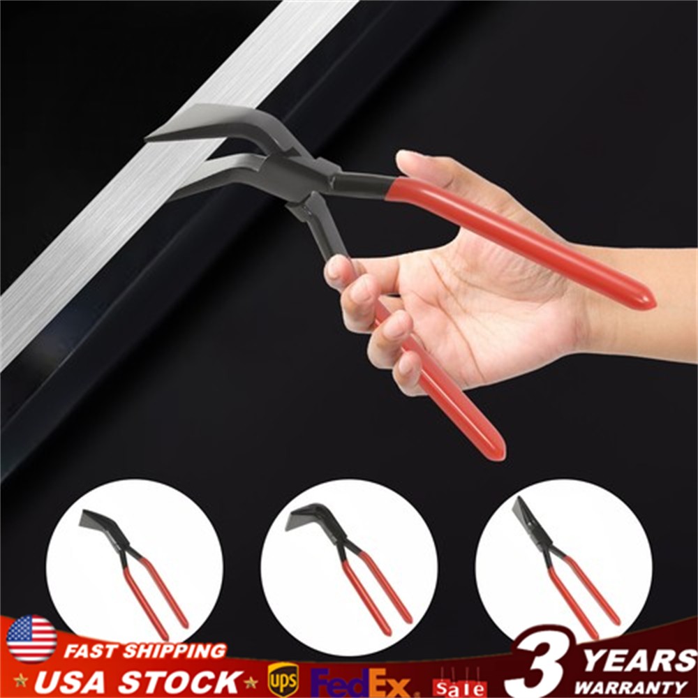 3-Piece Sheet Straight Bending Plier Hand Seamers Sheet Metal Tool 45&deg; & 90&deg;