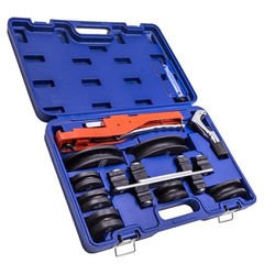 HVAC Ratcheting Pipe Tube Bender Tool Kit 1/2&rdquo; 1/4&Prime;-7/8&Prime; 90 Bending 7 Dies Set
