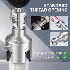 2-in-1 PVC Pipe Threader 1/2&Prime; 3/4&Prime; Internal External Dies, Drill Compatible | Du