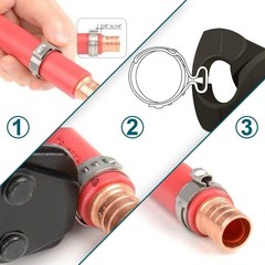 High Quality PEX Clamps 50 Count 1/2 Inch Stainless Steel Pipe Connectors