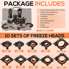 CST2 General Cold-Shot Pipe Freeze Kit Tube Wire Plumbing Freezing Pipes 1/8&Prime;-2&Prime;