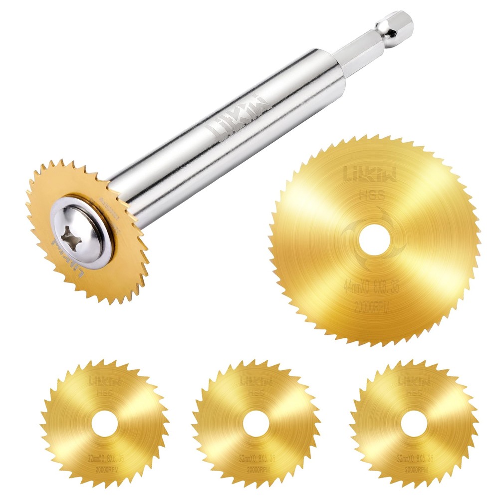 PVC Pipe Inside Cutter(4Pcs Titanium Coating Saw Blades) with 1/4&Prime; Hex Shank,&hellip;