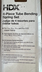 HDX 4-piece Tube Bending Spring Set, &frac14;&rdquo; ⅜&rdquo; &frac12;&rdquo; ⅝&rdquo; New