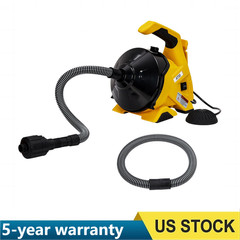 ✨Drain Cleaner Machine 30Ft x 3/10In Auto-feed Electric Drain Auger Sewer Snake
