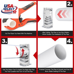 Deburring Tool for PVC Pipe, Plumbing Tools, Professional Plastic Pipe Deburring