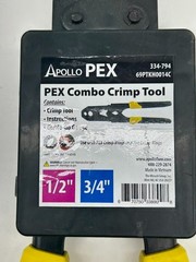 Apollo 1/2 in. & 3/4 in. PEX-B Copper Crimp Tool with Go/No-Go Gauge