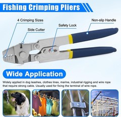 Fishing Crimping Tool Kit Wire Crimping Tool Stainless Steel Fishing Crimping Pl