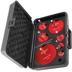 7Pcs PVC Pipe Reamer Kit With 3/4inch, 1inch, 1-1/4inch Fit Standard 1/2&Prime; Drill