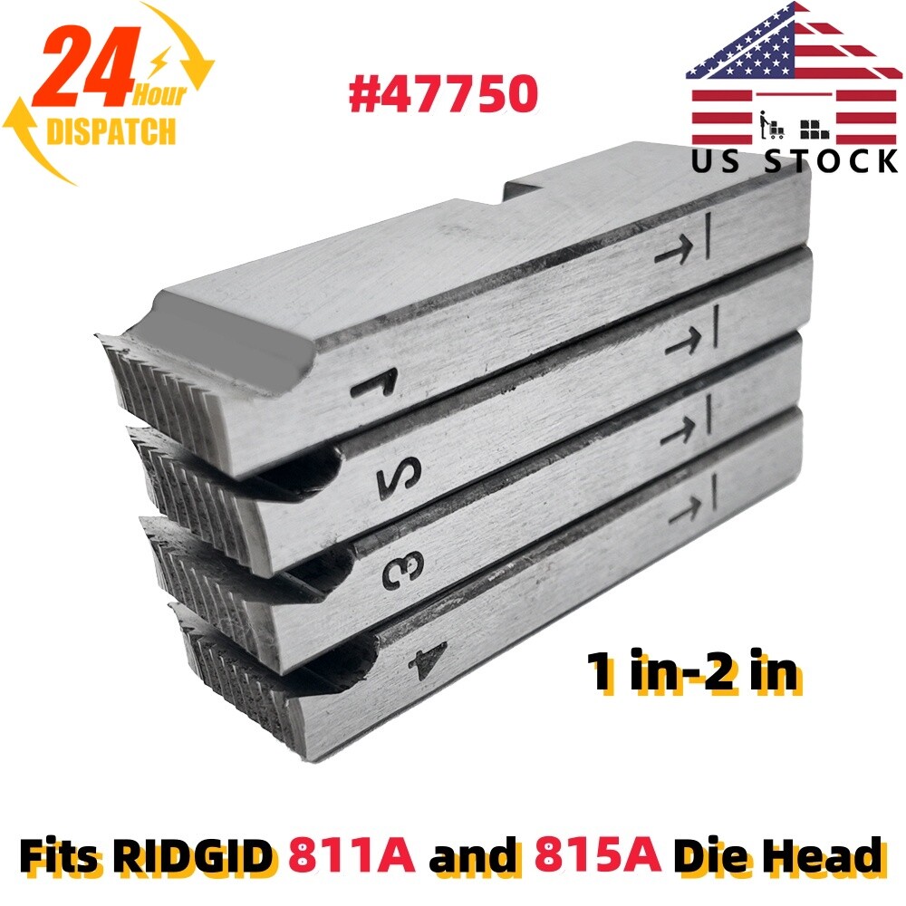 Alloy Steel Pipe Threading Dies NPT 1in-2in For Ridgid 811A and 815A #47750
