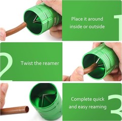 Pipe Reamer Tool, Copper PVC Tube Deburring Tool Plumping Tools Pipe Cleaner &hellip;