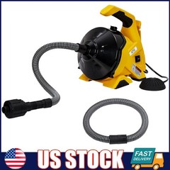 30Ft x 3/10 In Drain Cleaner Machine Electric Drain Auger ,Auto Feed Sewer Snake