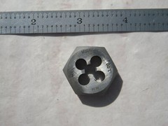 NEW MADE IN THE USA HIGH SPEED STEEL 1&Prime; METRIC HEX DIE X M7 X 1.0MM