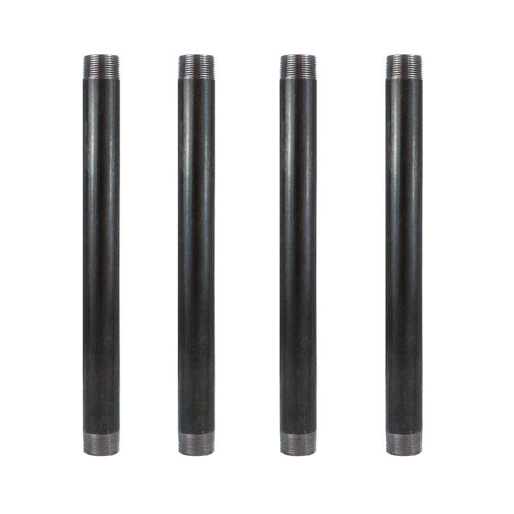 GeilSpace 3/4&Prime; &times; 12&Prime; Heavy Duty Pre-Cut Grey Metal Pipe, &times; 12&Prime;, Gray