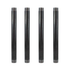 GeilSpace 3/4&Prime; &times; 12&Prime; Heavy Duty Pre-Cut Grey Metal Pipe, &times; 12&Prime;, Gray